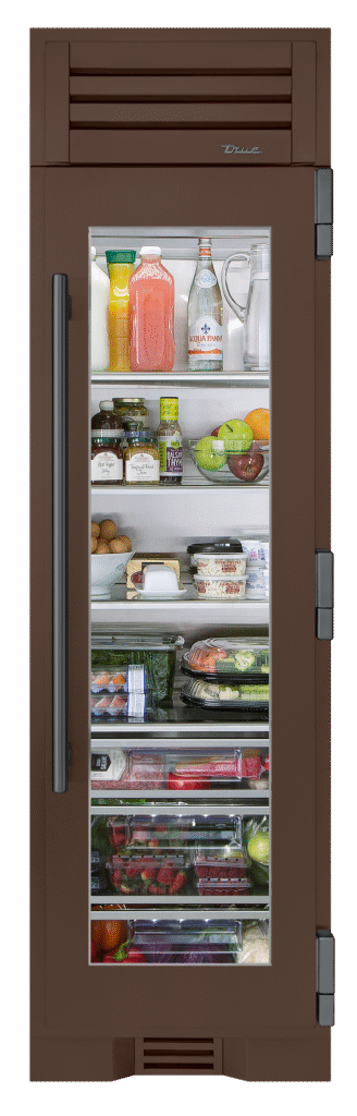 Refrigerator Column, Right Hinged, Espresso, Pewter Hardware TR24REFRSGA305H05
