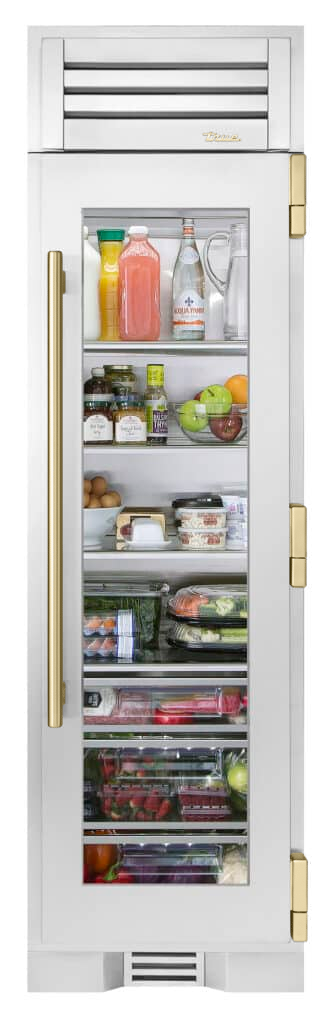 Refrigerator Column, Right Hinged, Gold Hardware TR24REFRSGAH08