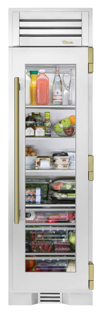 Refrigerator Column, Right Hinged, Color Match, Brass Hardware TR24REFRSGAXXXH01