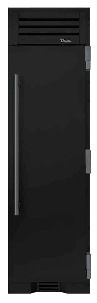 Refrigerator Column, Right Hinged, Matte Black, Pewter Hardware TR24REFRSSA027H05