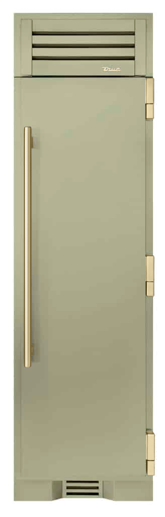 Refrigerator Column, Right Hinged, Sage, Gold Hardware TR24REFRSSA129H08