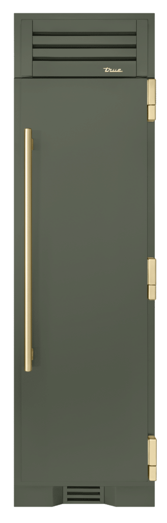 Refrigerator Column, Right Hinged, Olive, Gold Hardware TR24REFRSSA238H08