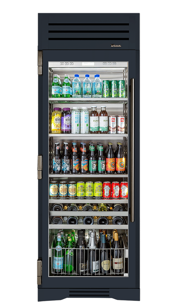 Beverage Column, Left Hinged, Juniper, Pewter Hardware TR30BEVLSGC104H05
