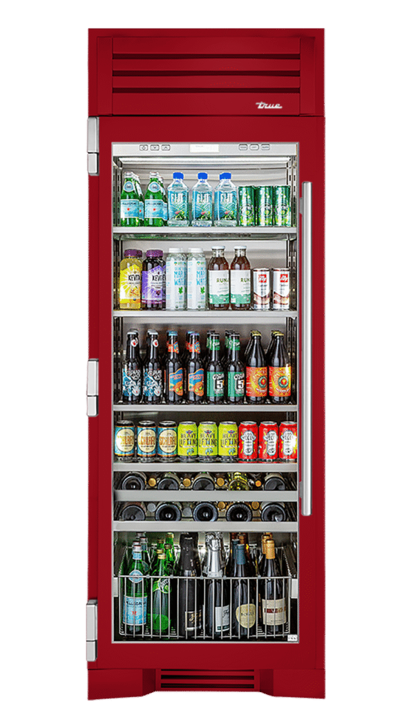 Beverage Column, Left Hinged, Crimson TR30BEVLSGC193H04