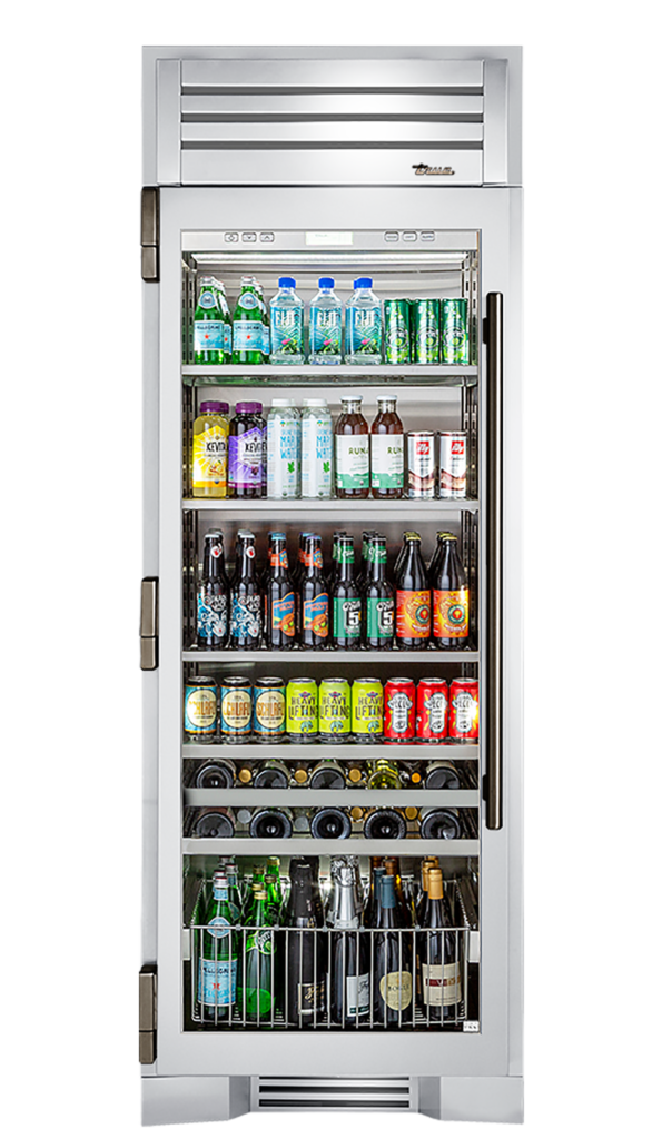 Beverage Column, Left Hinged, Color Match, Pewter Hardware TR30BEVLSGCXXXH05