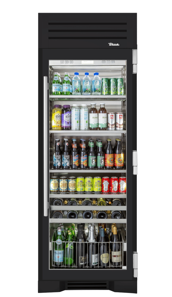 Beverage Column, Right Hinged, Matte Black TR30BEVRSGC027H04