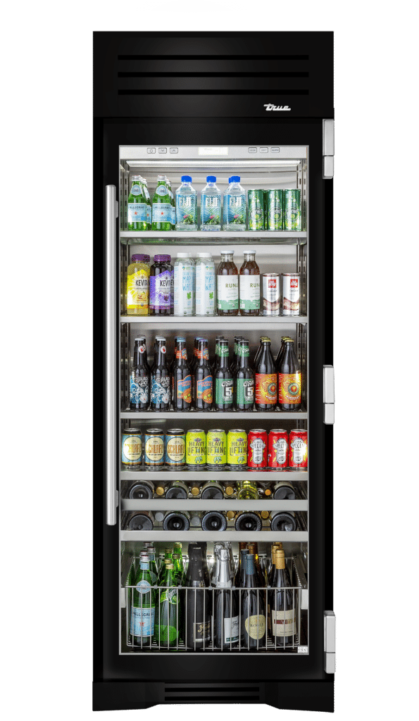 Beverage Column, Right Hinged, Gloss Black TR30BEVRSGC044H04