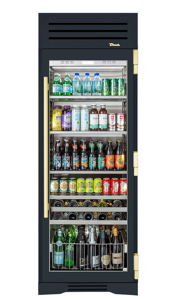 Beverage Column, Right Hinged, Juniper, Brass Hardware TR30BEVRSGC104H01