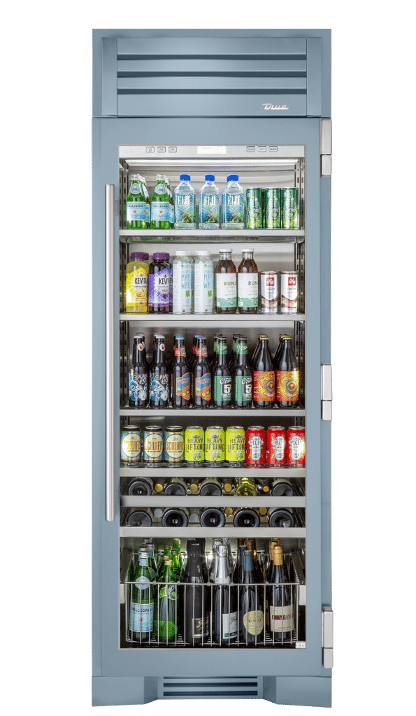Beverage Column, Right Hinged, Bluestone TR30BEVRSGC152H04