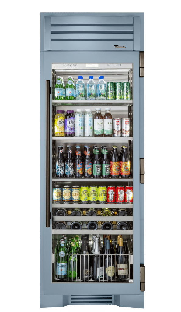 Beverage Column, Right Hinged, Bluestone, Pewter Hardware TR30BEVRSGC152H05
