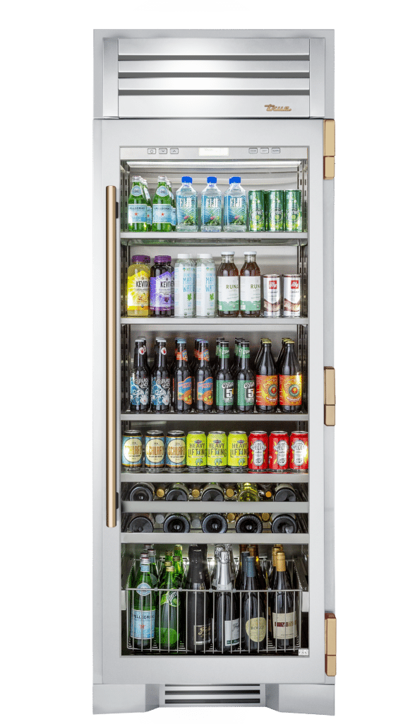 Beverage Column, Right Hinged, Color Match, Gold Hardware TR30BEVRSGCXXXH08