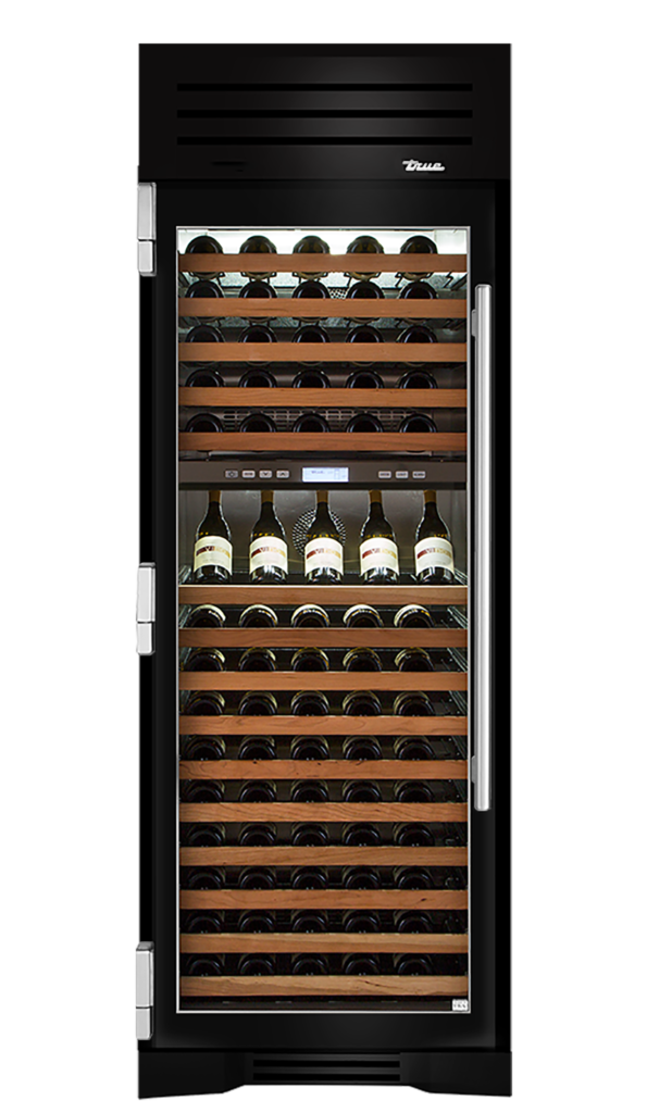 Wine Column, Left Hinged, Gloss Black TR30DZWLSGC044H04