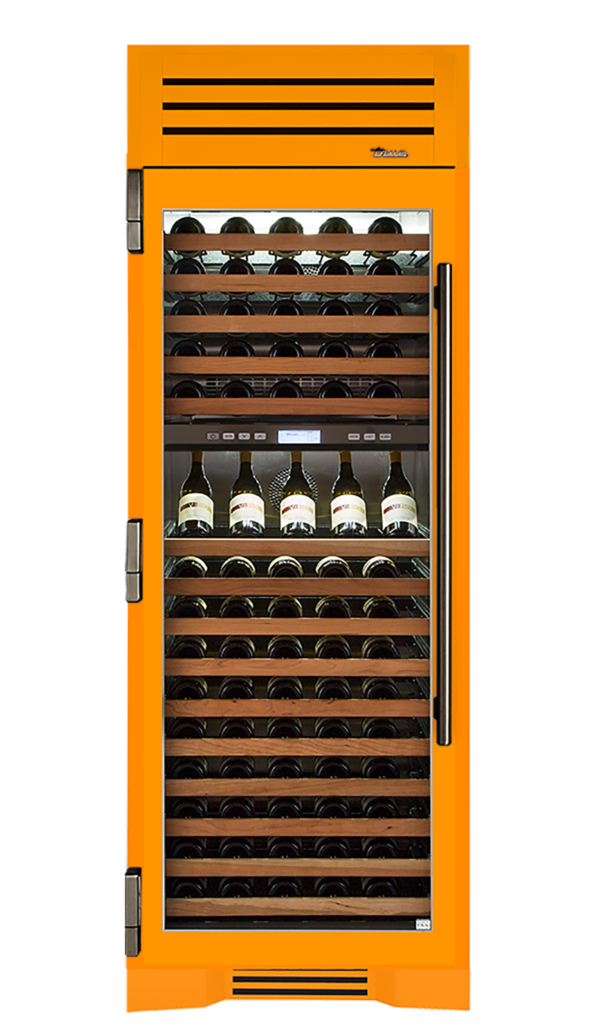 Wine Column, Left Hinged, Saffron, Pewter Hardware TR30DZWLSGC103H05