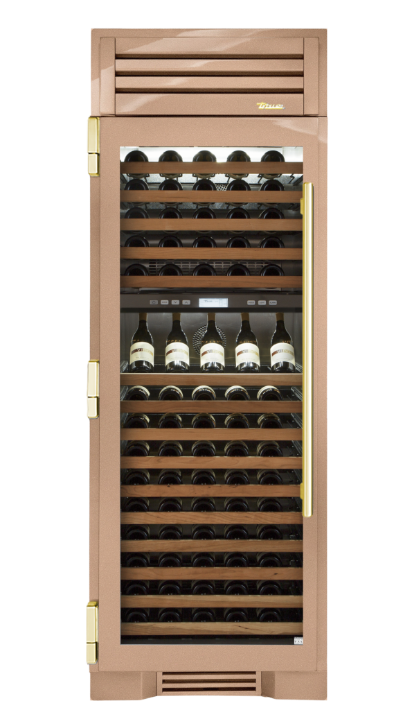 Wine Column, Left Hinged, Champagne, Brass Hardware TR30DZWLSGC179H01