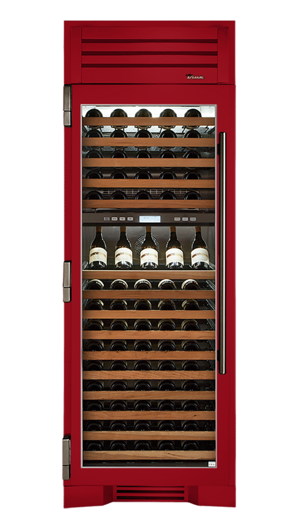 Wine Column, Left Hinged, Crimson, Pewter Hardware TR30DZWLSGC193H05