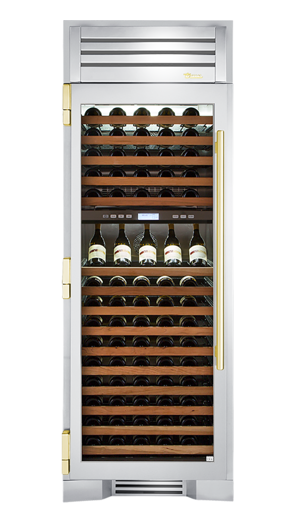 Wine Column, Left Hinged, Brass Hardware TR30DZWLSGCH01