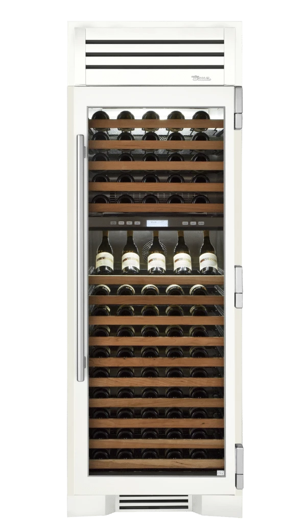 Wine Column, Right Hinged, Matte White TR30DZWRSGC030H04