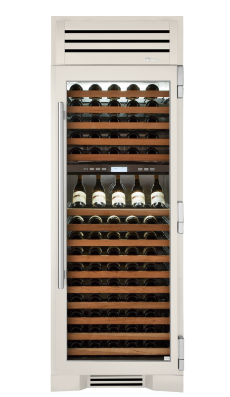 Wine Column, Right Hinged, Antique White TR30DZWRSGC050H04