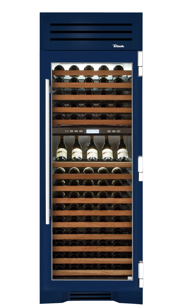 Wine Column, Right Hinged, Cobalt, Chrome Hardware TR30DZWRSGC078H02