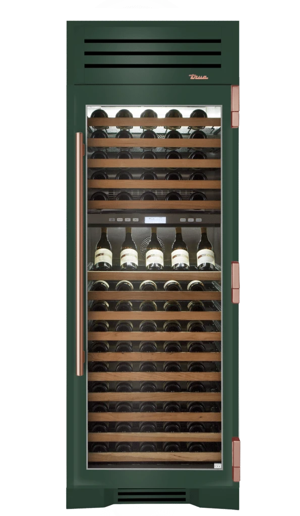 Wine Column, Right Hinged, Emerald, Copper Hardware TR30DZWRSGC086H03