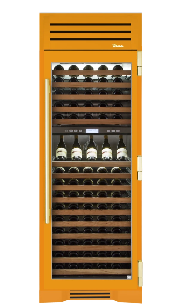Wine Column, Right Hinged, Saffron, Brass Hardware TR30DZWRSGC103H01