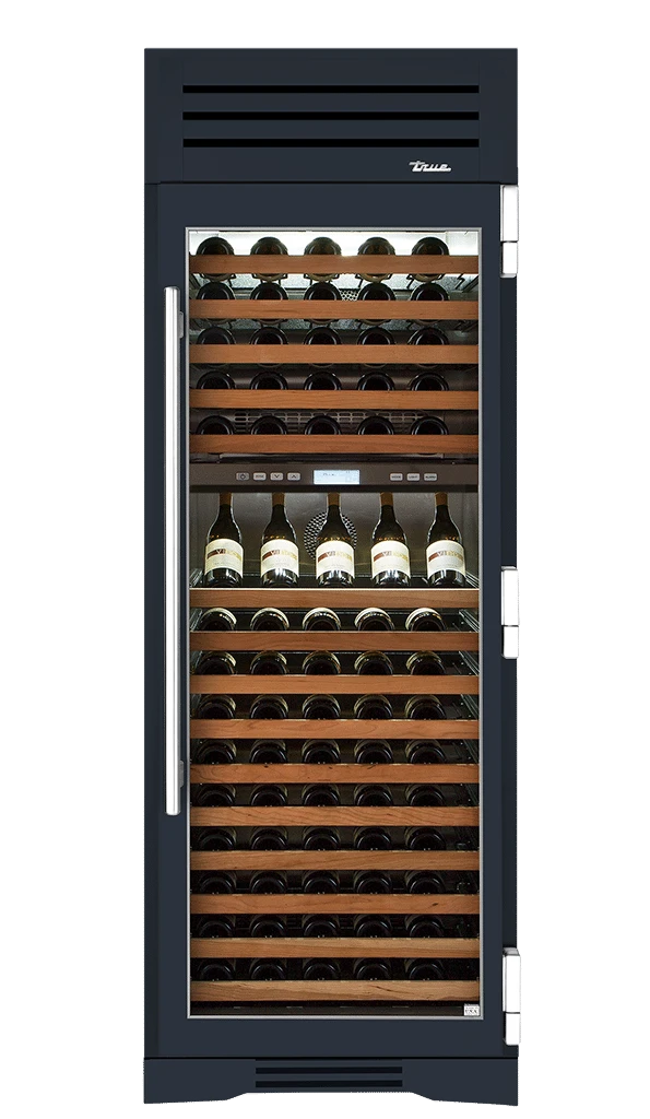 Wine Column, Right Hinged, Juniper, Chrome Hardware TR30DZWRSGC104H02