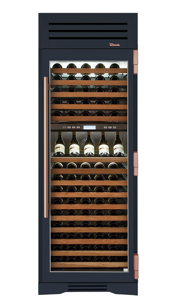 Wine Column, Right Hinged, Juniper, Copper Hardware TR30DZWRSGC104H03