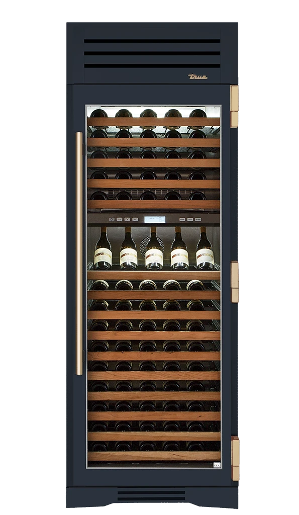 Wine Column, Right Hinged, Juniper, Gold Hardware TR30DZWRSGC104H08