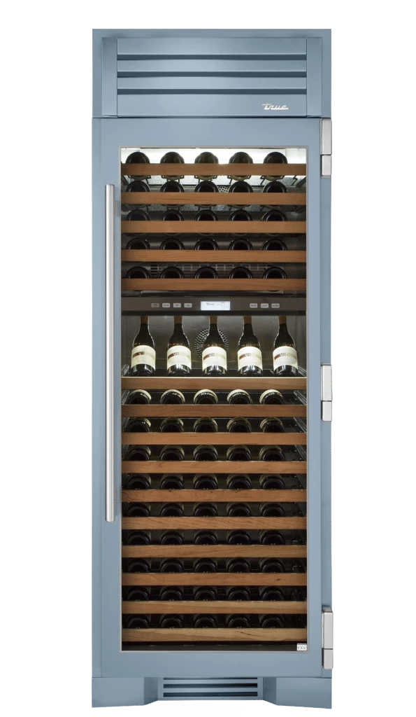 Wine Column, Right Hinged, Bluestone TR30DZWRSGC152H04