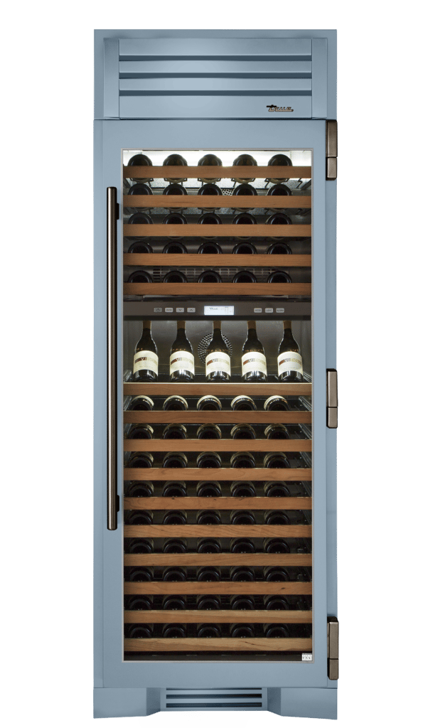 Wine Column, Right Hinged, Bluestone, Pewter Hardware TR30DZWRSGC152H05