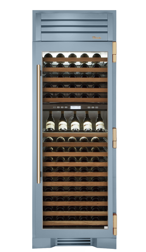 Wine Column, Right Hinged, Bluestone, Gold Hardware TR30DZWRSGC152H08