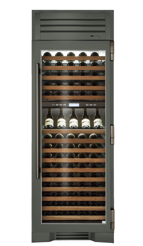 Wine Column, Right Hinged, Olive, Pewter Hardware TR30DZWRSGC238H05