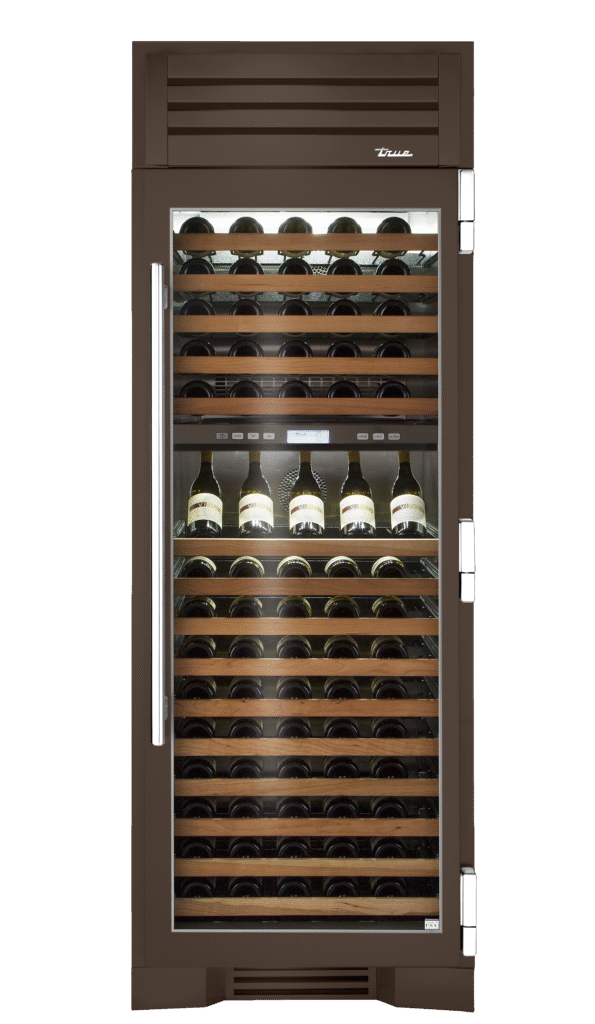 Wine Column, Right Hinged, Espresso, Chrome Hardware TR30DZWRSGC305H02
