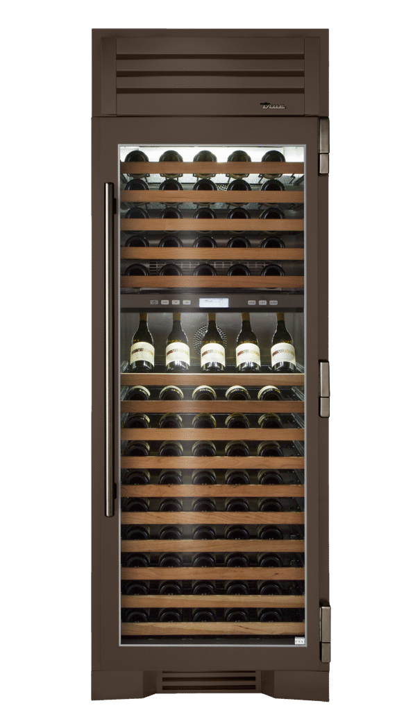 Wine Column, Right Hinged, Espresso, Pewter Hardware TR30DZWRSGC305H05