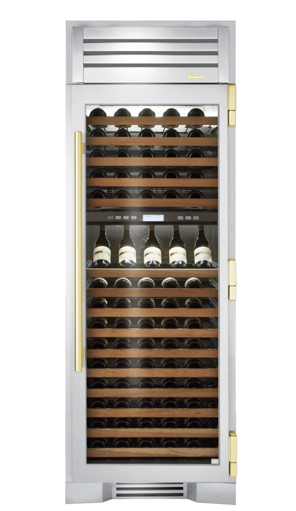 Wine Column, Right Hinged, Brass Hardware TR30DZWRSGCH01