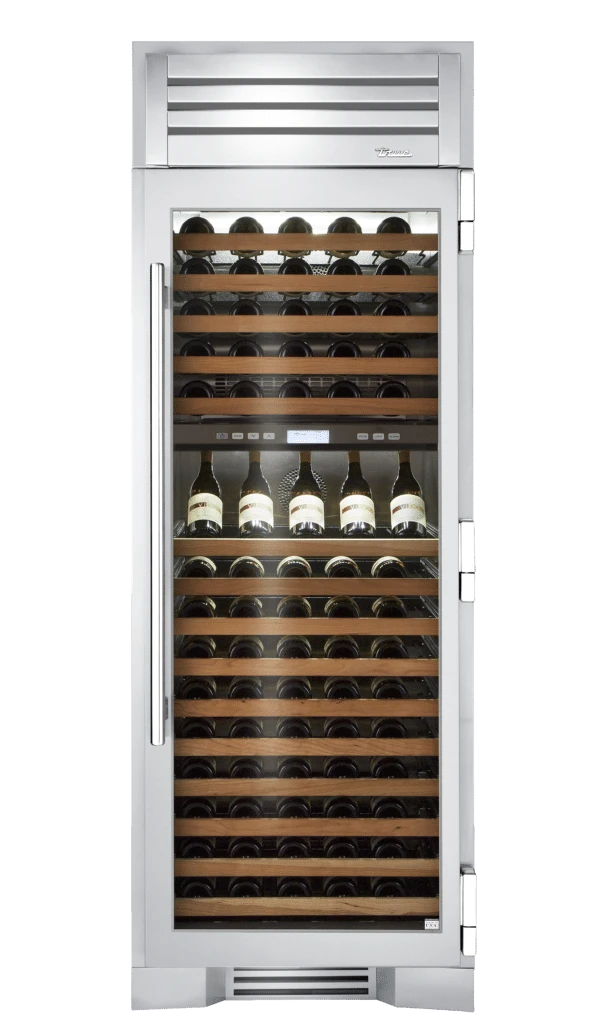Wine Column, Right Hinged, Chrome Hardware TR30DZWRSGCH02