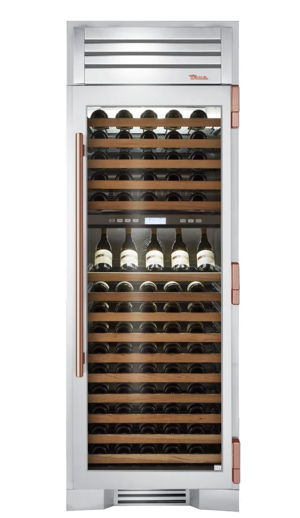 Wine Column, Right Hinged, Copper Hardware TR30DZWRSGCH03