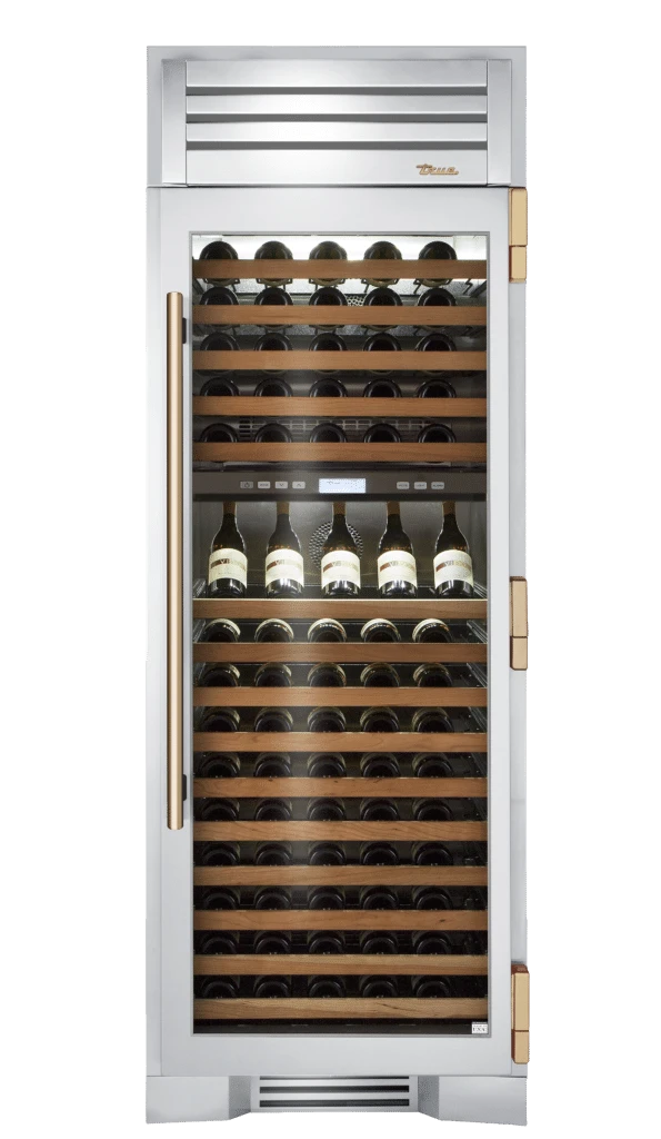 Wine Column, Right Hinged, Gold Hardware TR30DZWRSGCH08