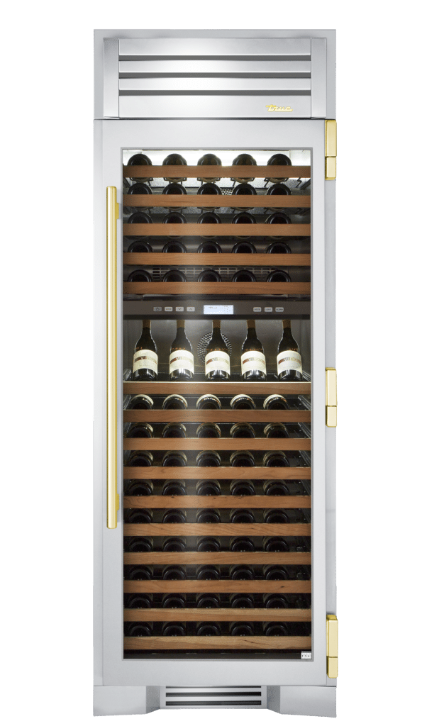 Wine Column, Right Hinged, Color Match, Brass Hardware TR30DZWRSGCXXXH01