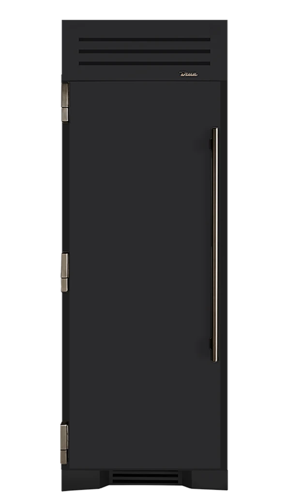 Freezer Column, Left Hinged, Matte Black, Pewter Hardware TR30FRZLSSIMC027H05