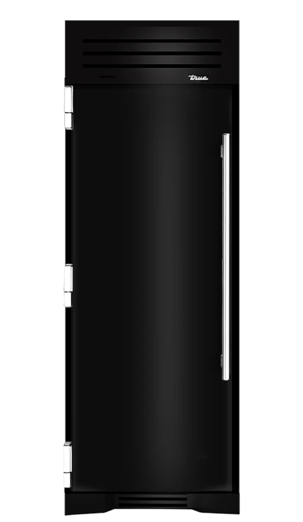 Freezer Column, Left Hinged, Gloss Black, Chrome Hardware TR30FRZLSSIMC044H02