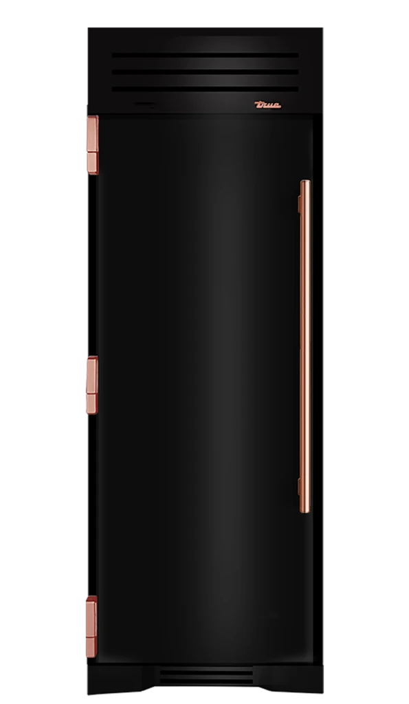 Freezer Column, Left Hinged, Gloss Black, Copper Hardware TR30FRZLSSIMC044H03
