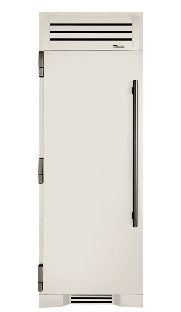 Freezer Column, Left Hinged, Antique White, Pewter Hardware TR30FRZLSSIMC050H05