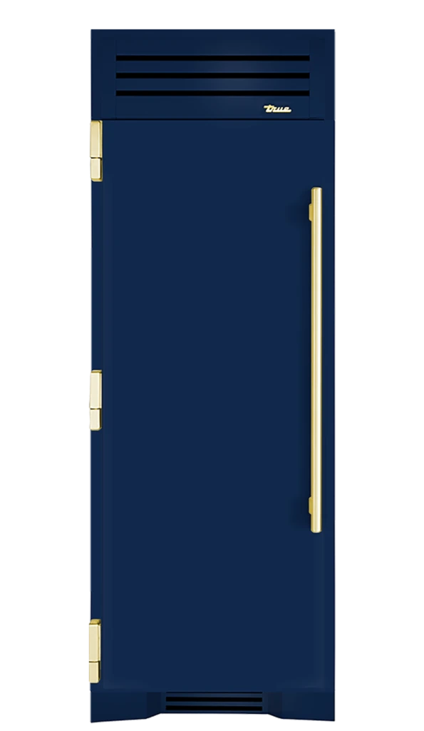 Freezer Column, Left Hinged, Cobalt, Brass Hardware TR30FRZLSSIMC078H01