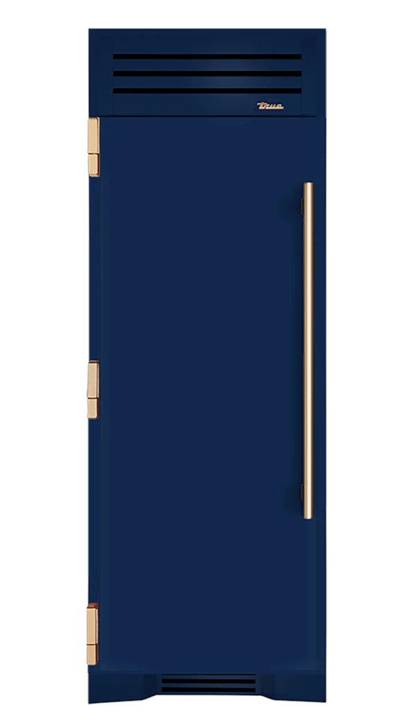 Freezer Column, Left Hinged, Cobalt, Gold Hardware TR30FRZLSSIMC078H08