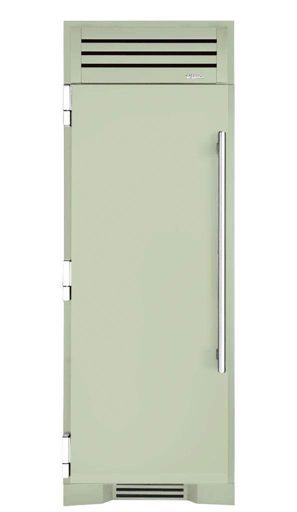 Freezer Column, Left Hinged, Sage, Chrome Hardware TR30FRZLSSIMC129H02