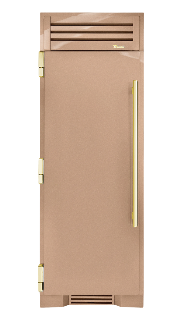 Freezer Column, Left Hinged, Champagne, Brass Hardware TR30FRZLSSIMC179H01