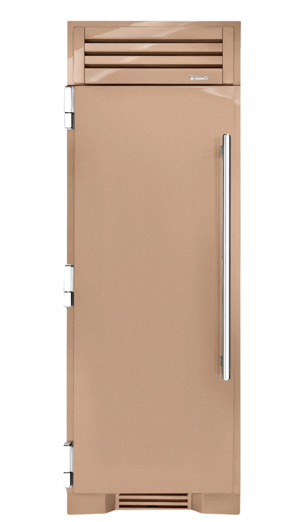 Freezer Column, Left Hinged, Champagne, Chrome Hardware TR30FRZLSSIMC179H02