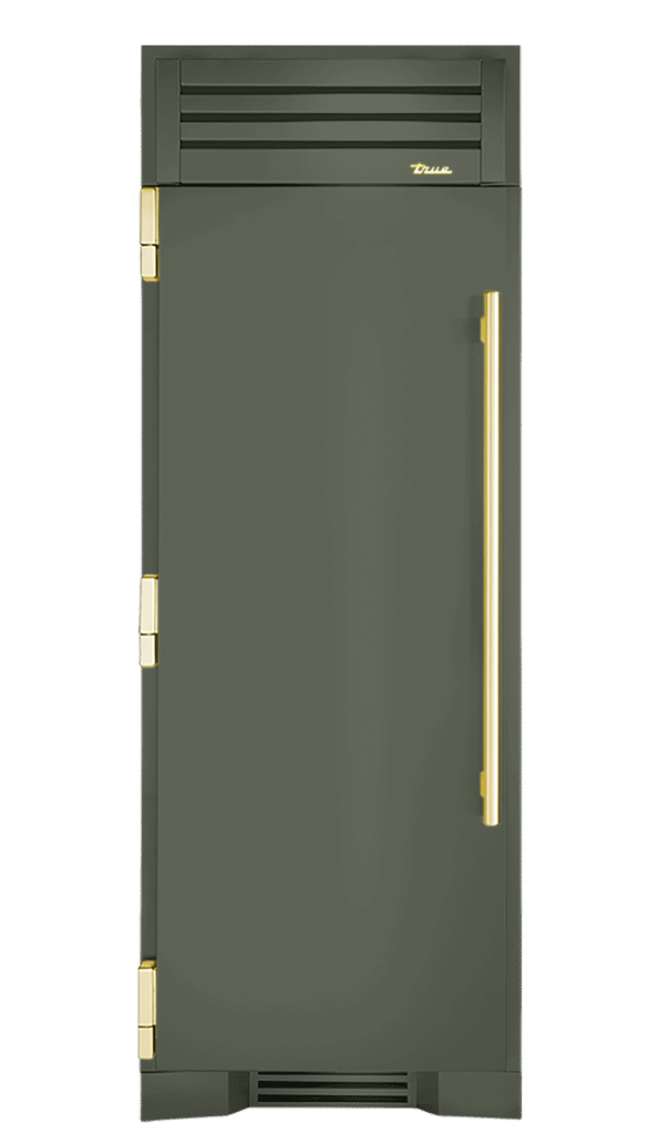 Freezer Column, Left Hinged, Olive, Brass Hardware TR30FRZLSSIMC238H01