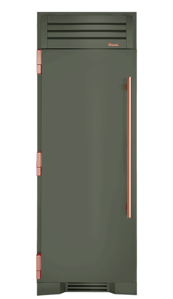 Freezer Column, Left Hinged, Olive, Copper Hardware TR30FRZLSSIMC238H03